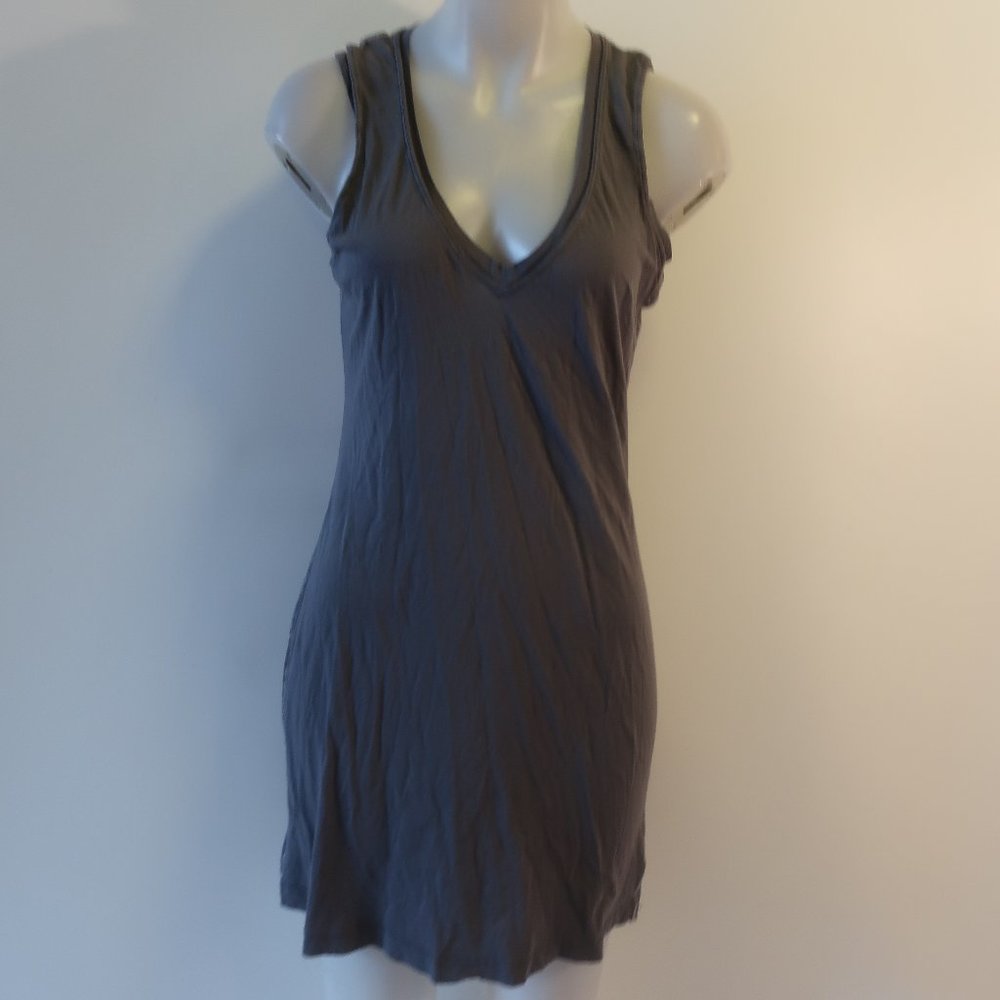 Womens Two Nine One Gray Multi Sleeveless Swim Cover-Up T-Shirt Dress 03 US/L *